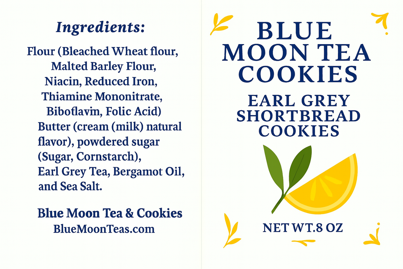 Earl Grey Tea Cookies 