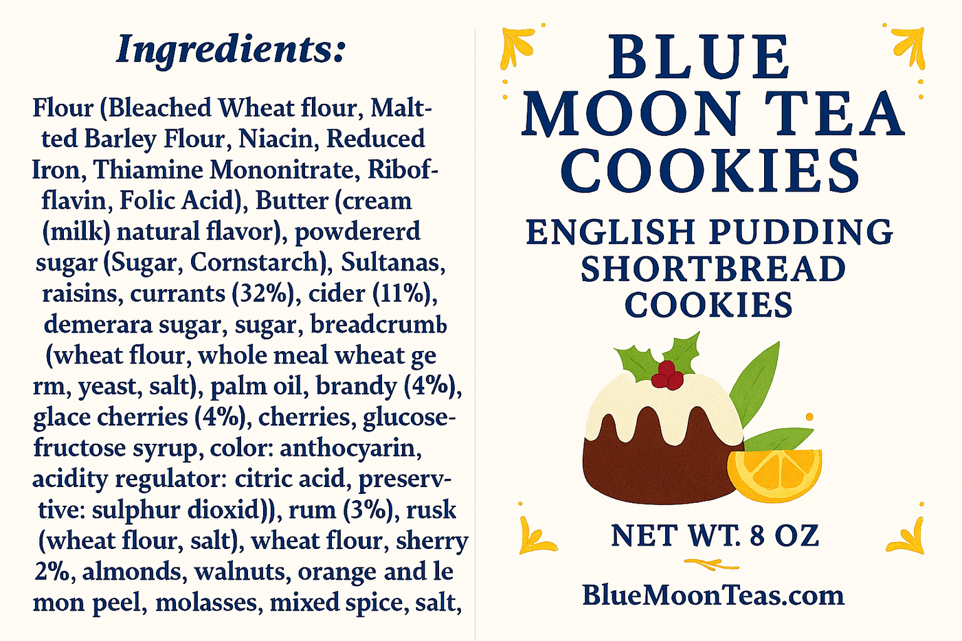 English Pudding Cookies