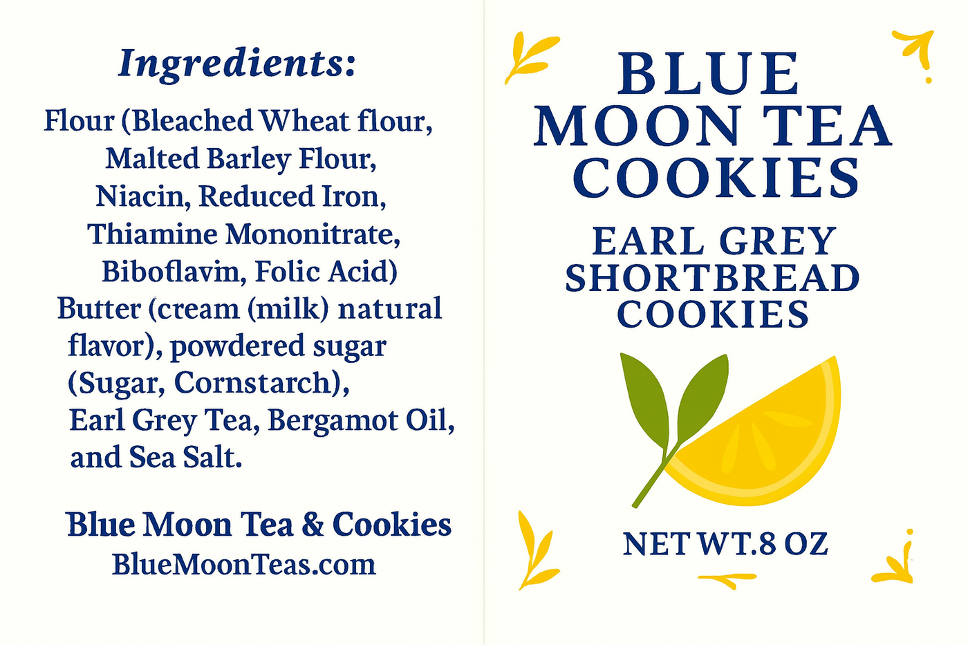 Earl Grey Shortbread Cookies